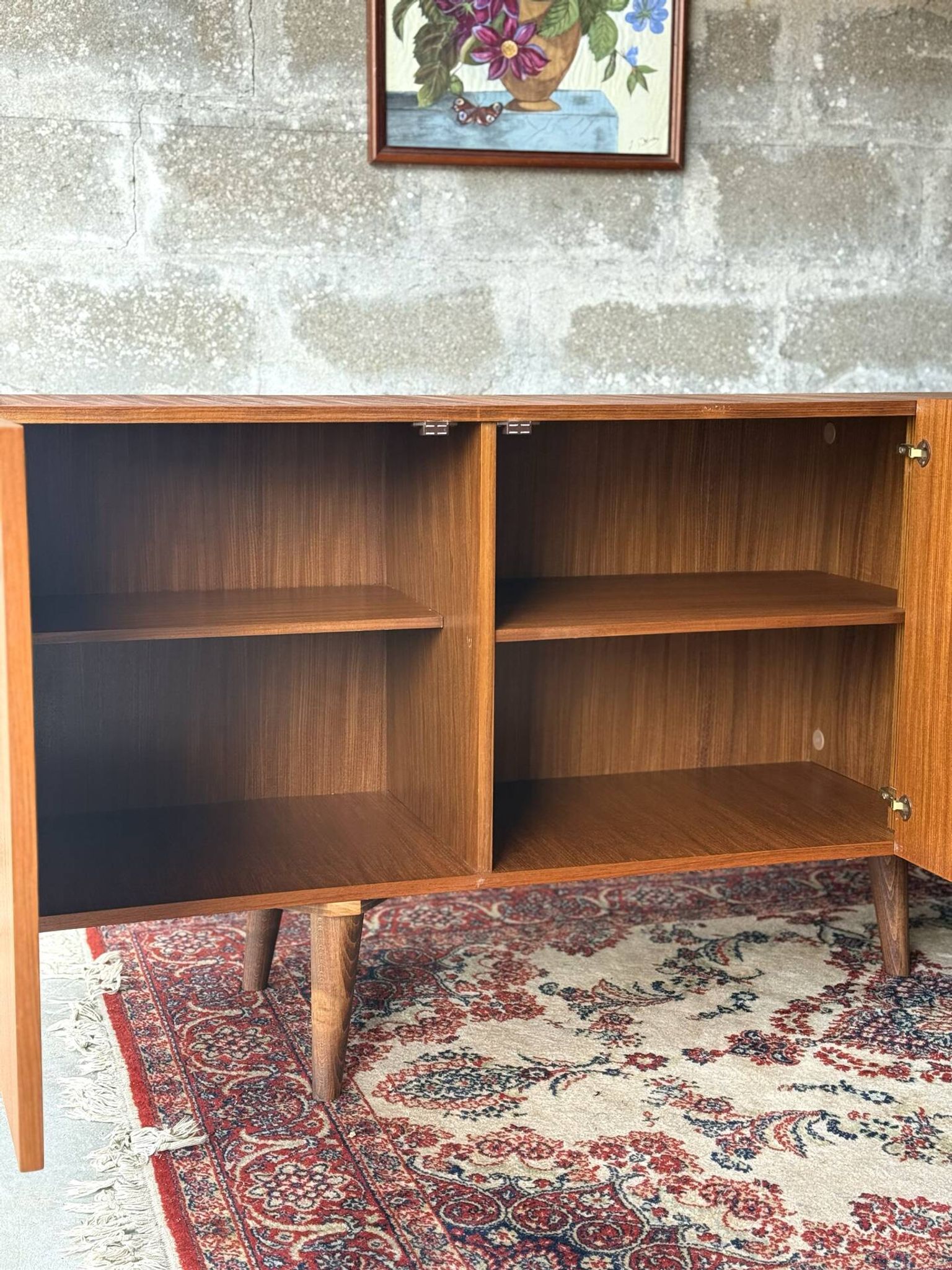 Enfilade vintage scandinave en teck, 1970