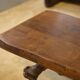 Brutalist side table/coffee table in elm from the 1950s.
