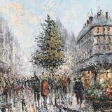 Framed painting