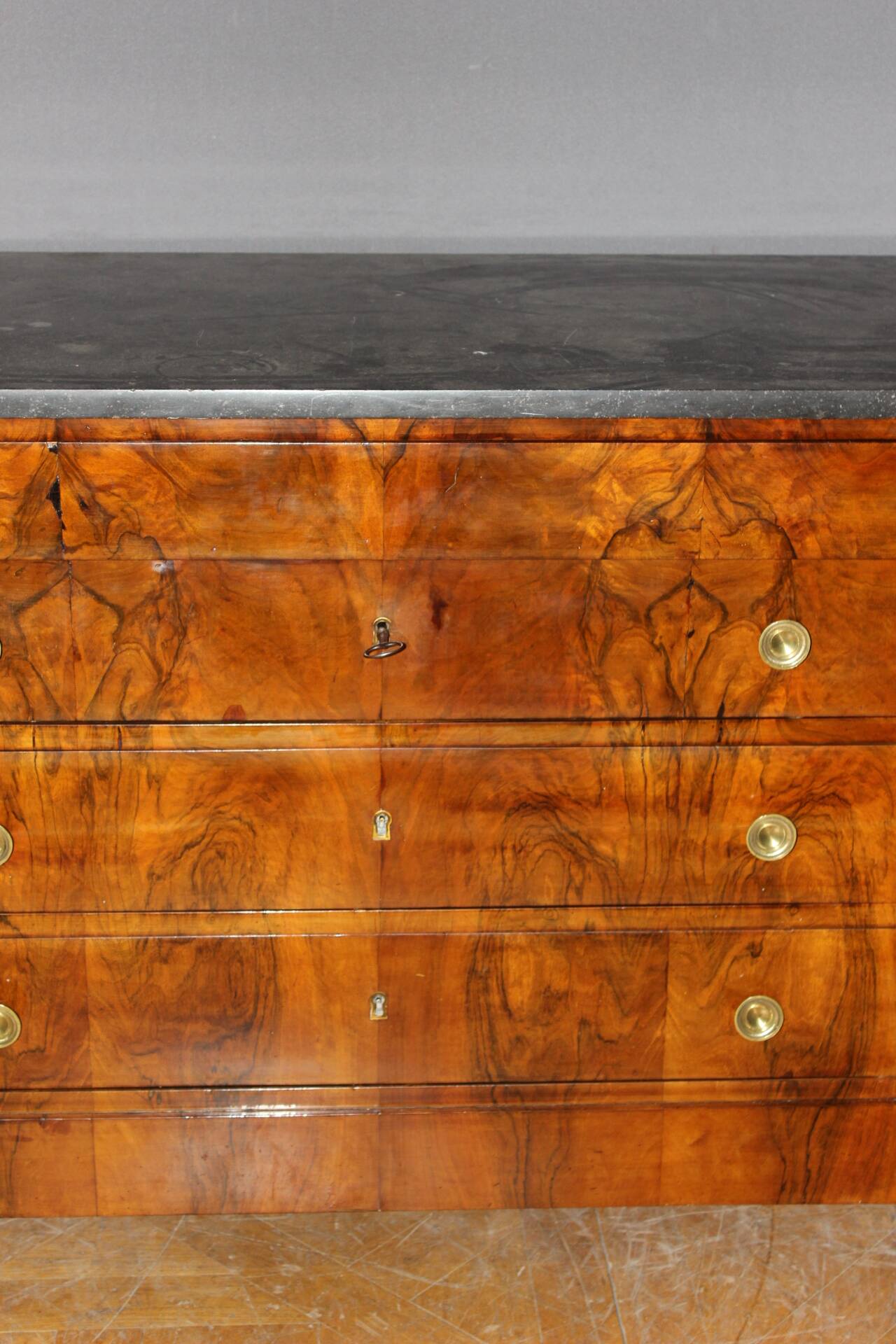 Empire Commode with Half Column, 19th Century