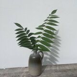 Beige ceramic vase signed Pierre Grau