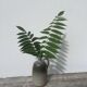 Beige ceramic vase signed Pierre Grau