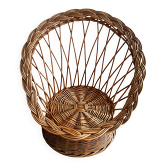 Child's rattan armchair