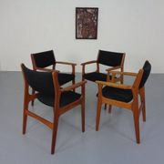 Mid-Century Danish Armchairs in Teak, 1960s, Set of 4