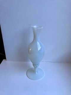 White opaline vase 20-30s