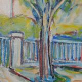 Swedish Oil on Canvas – “Sapri, Italy” by Gunnar Ingemar Erixon