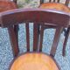 Set de 5 chaises de bistrot anciennes