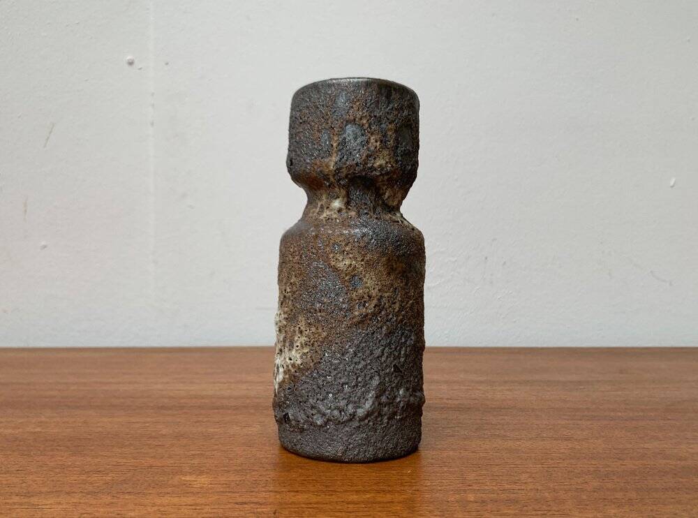 Brutalist ceramic vase, West German mid-century WGP Fat Lava by Jopeko, 1960s.