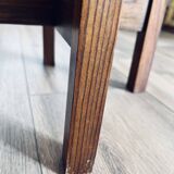 Wooden pedestal table