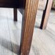 Wooden pedestal table