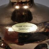 Ceramic vase with metal glaze from Frank ceramics Denmark 1970-80s.