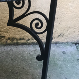 Table basse fonte laiton doré orientale