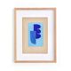 Collage abstrait sur papier ancien - signé Eawy