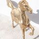 Xl brass horse