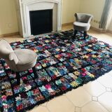 Handmade boucherouite carpet  - 255x190cm