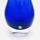 Giant Vase 44cm Bo Borgström Åseda Blue Glass Sweden Label