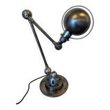 Jieldé lamp 2 arms 40+25cm industrial graphite Jean Louis Domecq 1950
