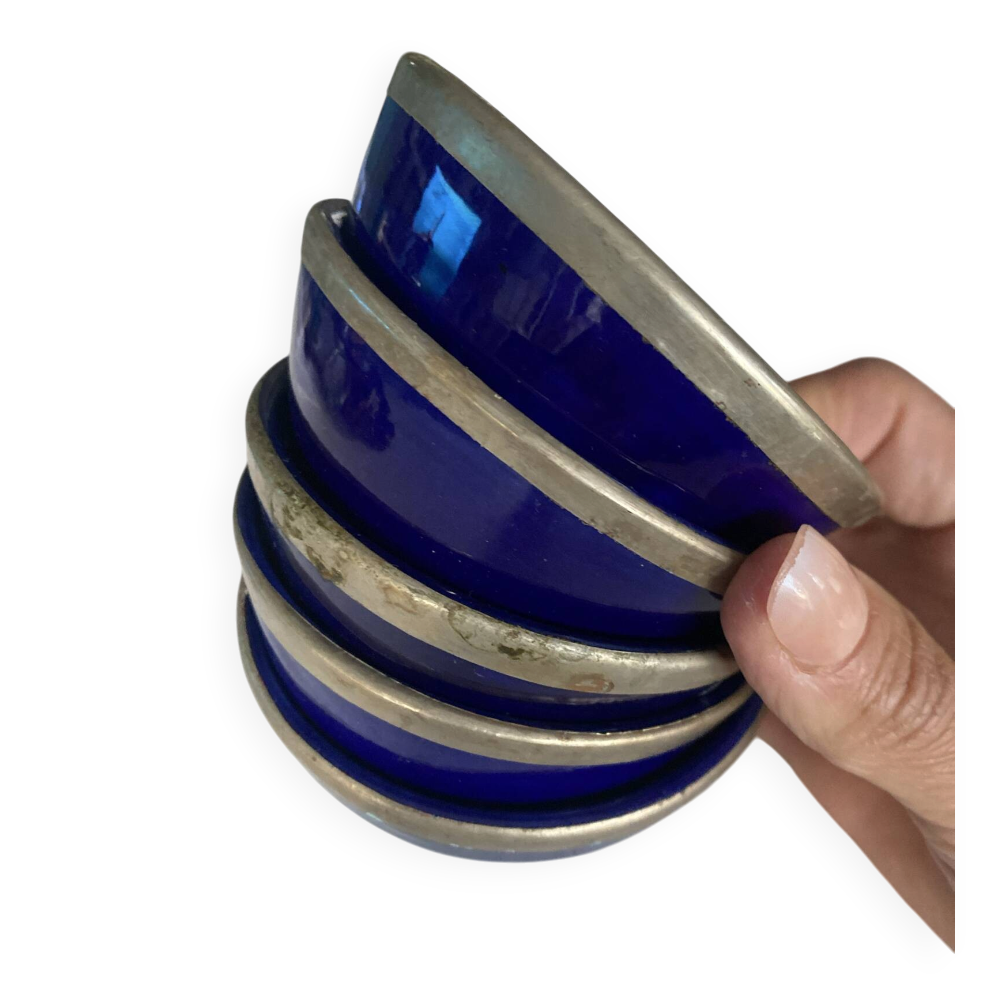 Moroccan blue ceramic bowl, in excellent condition.