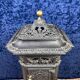 Beautiful cast iron stove, pagoda model, from Varigney in Haute Saône
