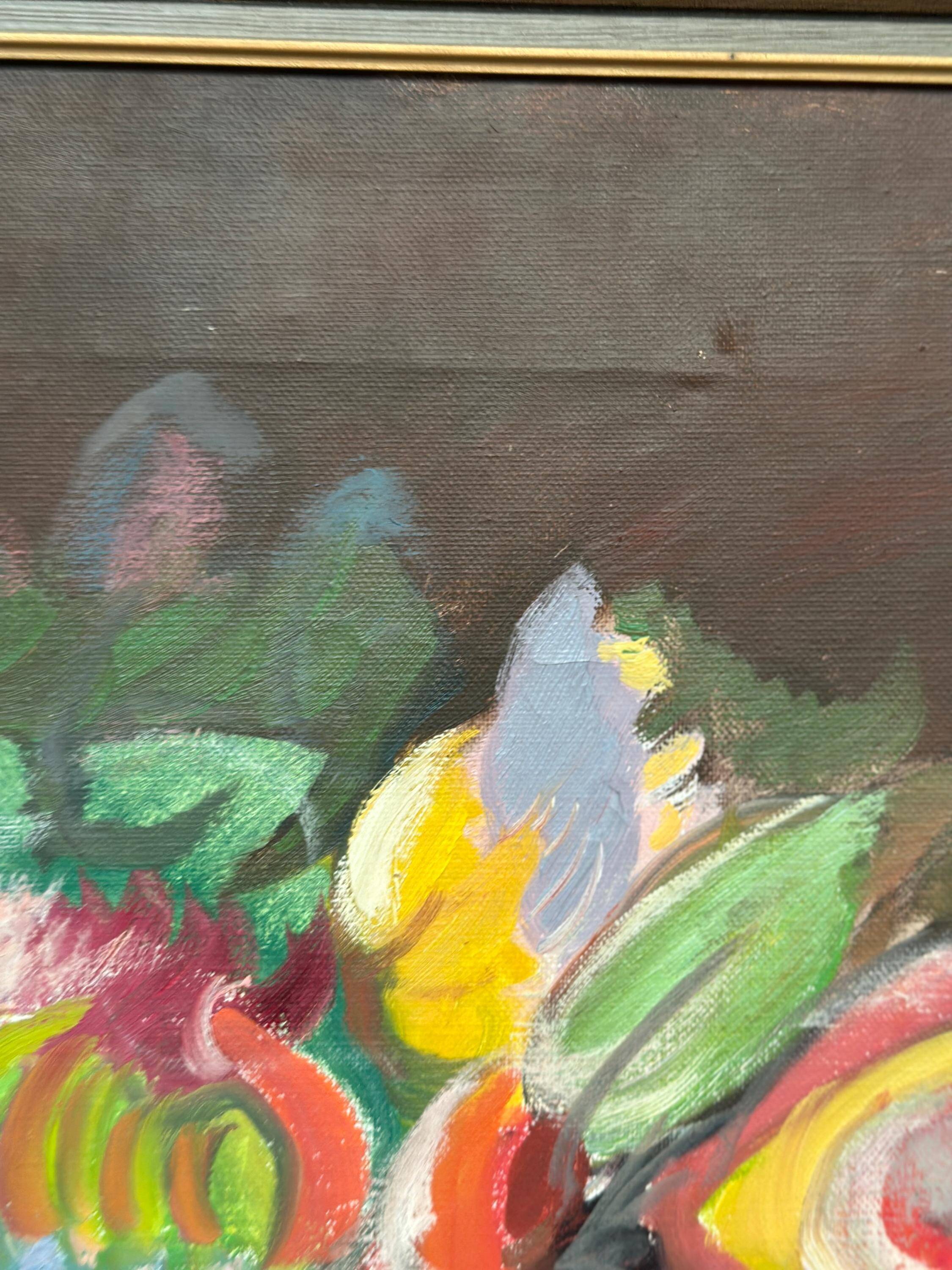 Original European Oil On Canvas – “Still Life” By Ante Gerhard