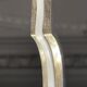 Art Deco Chandelier Sandblasted Pressed Glass, Nickel-plated Bronze 1930