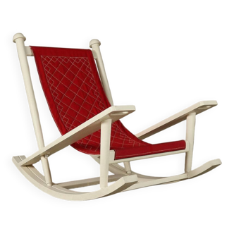 Gilles Sermadiras for Maison et Jardin, “Deauville” rocking chair, France, 1950