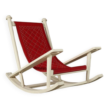 Gilles Sermadiras for Maison et Jardin, “Deauville” rocking chair, France, 1950