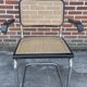 Set of 4 chairs model B64 Cesca with armrests in Black and Chrome
