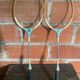 Pair of Vintage Badminton Rackets Wood + Metal from the 1950s #D579