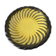 Plat céramique torsadé