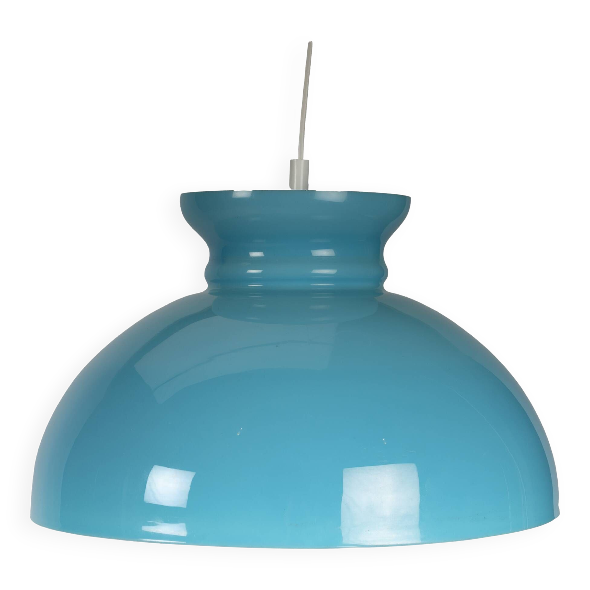 Turquoise vintage pendant lamp