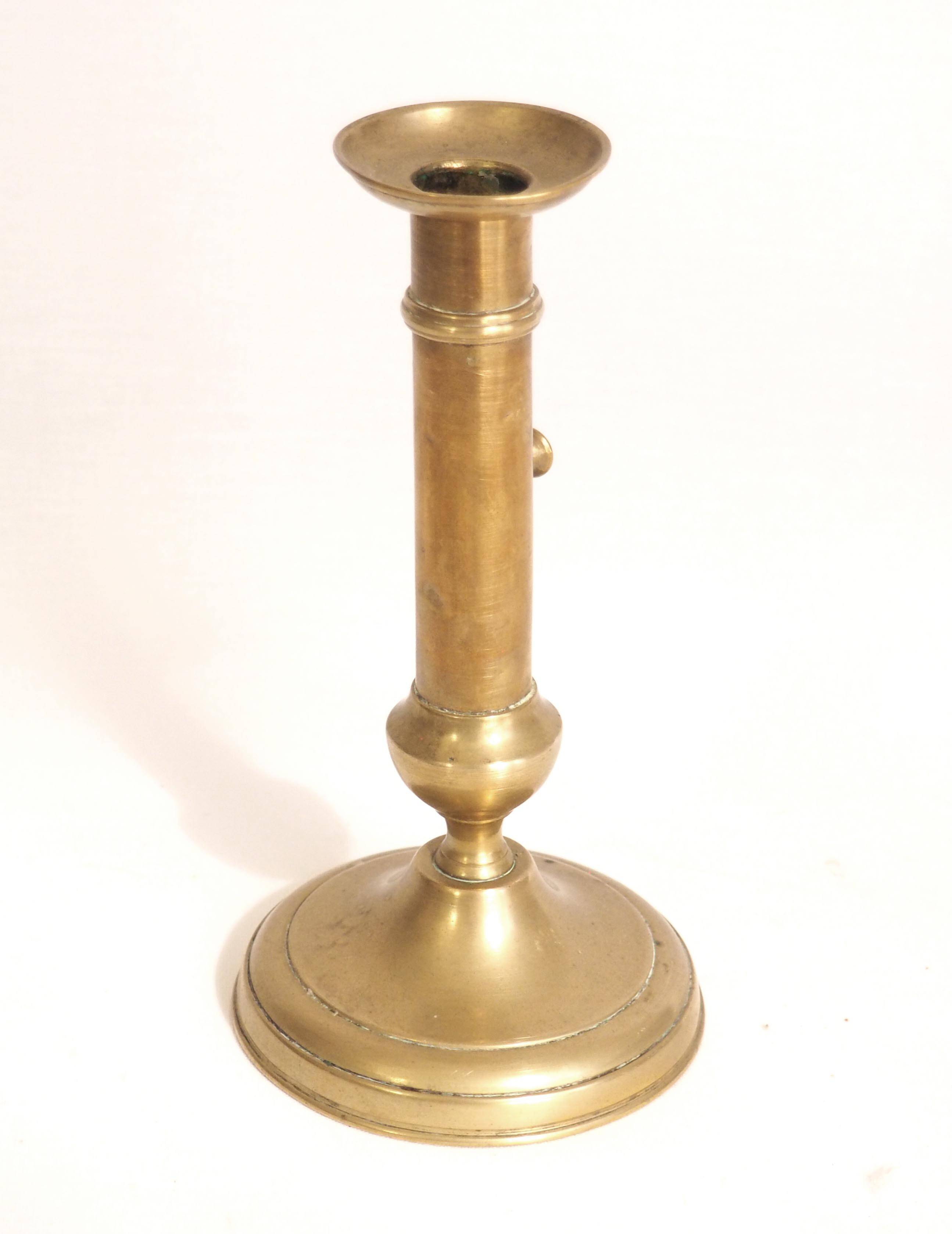 Pair of brass candlesticks