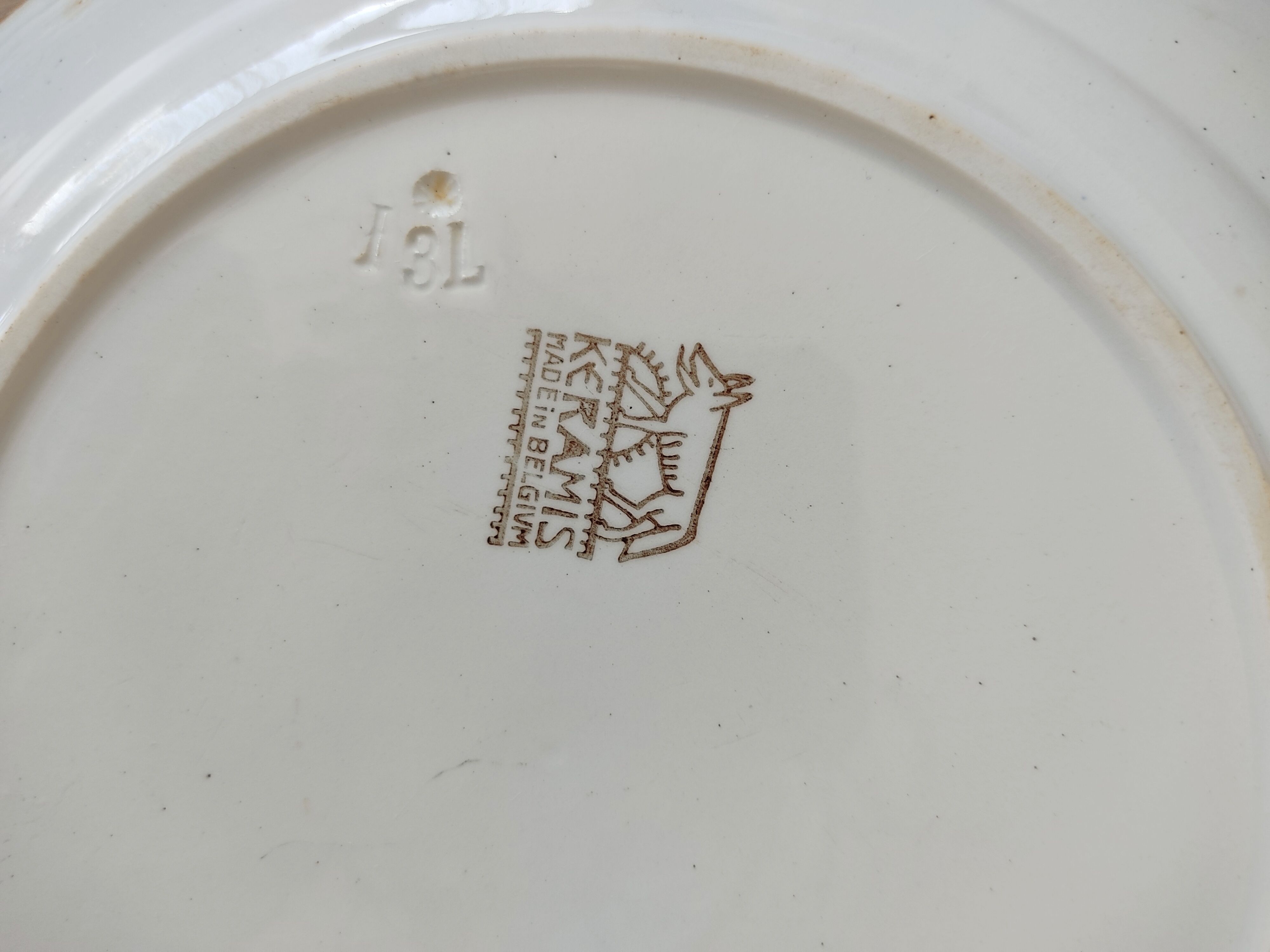 Set of 14 plates Copenhagen Boch brothers Keramis