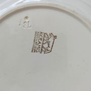 Ensemble de 14 assiettes Copenhague Boch frères Keramis