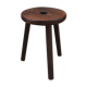 Wooden round tripod stool