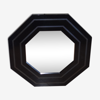 Octagonal mirror by Jean Claude Mahey