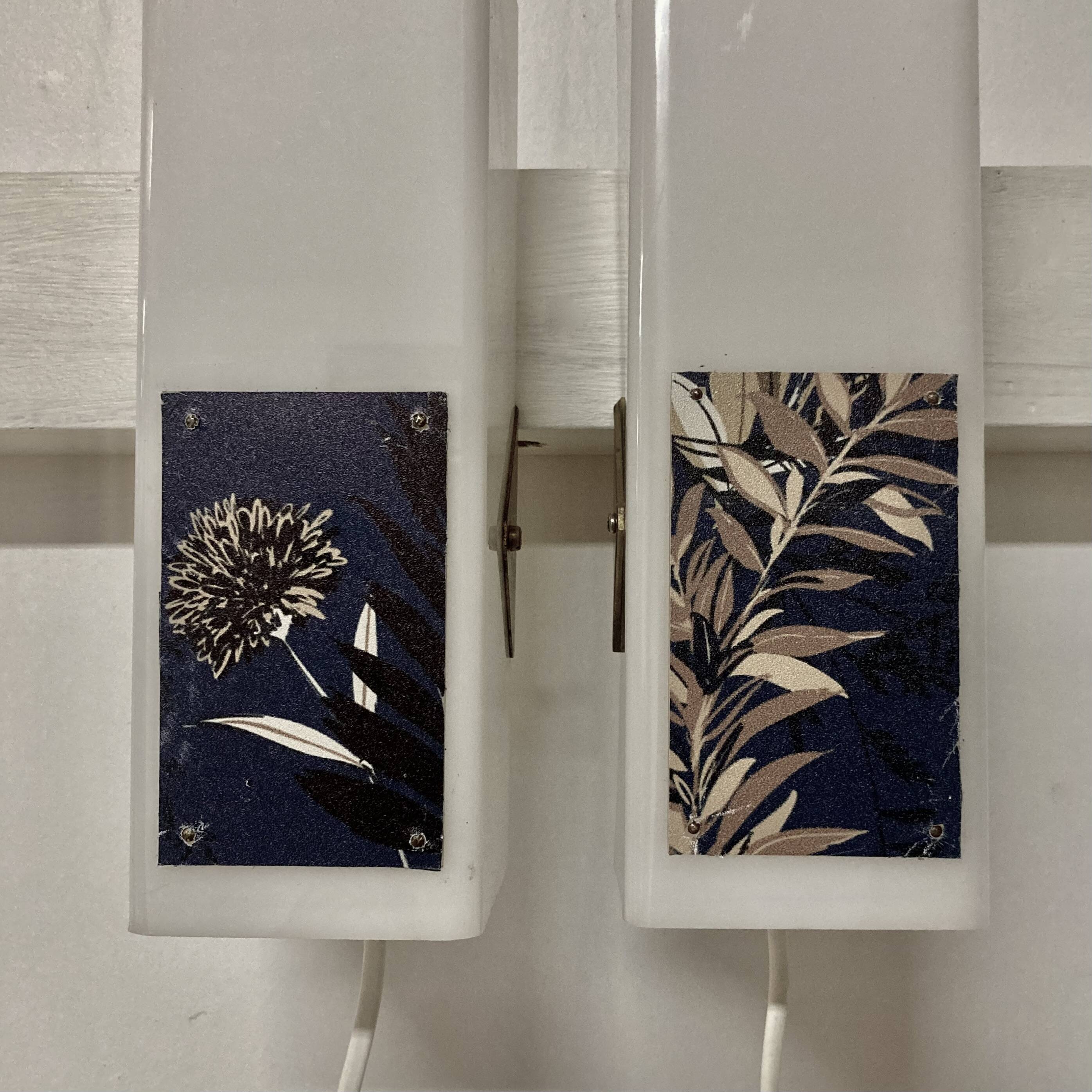 Pair of Scandinavian design wall lights from the 1950s.