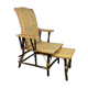 Antique chaise longue in wicker and hazel 20s