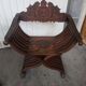 Paire de fauteuils curule ou dagobert