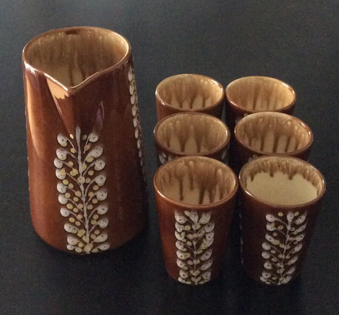 Vintage ceramic orangeade set