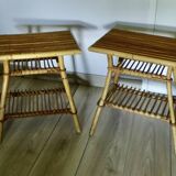 Rattan bedside tables from the 60s / 70s