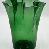 Vase mouchoir en verre d’Empoli