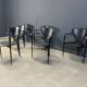Vintage leather armchairs by Arrben Italy, 1980s - set of 6
