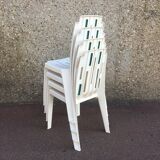 4 chaises « samba » par Pierre Paulin pour Henry Massonnet