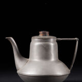 20th Century, Stylish Vintage Pewter Teapot