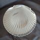 Plat de service en verre en forme  coquille Saint-Jacques