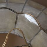 Mother-of-pearl shell pendant light Floral decor
