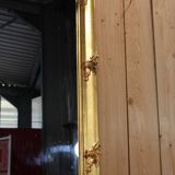 Large Napoleon III Mirror in Gilded Wood with Putti and Mascaron
