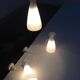 Set of 3 lamps suspended in glass by Louis Kalff for Philips