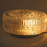 Glass ceiling lamp from the 1970s, Czechoslovakia